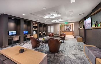 Co-working lounge at 808 West Apartments in San Jose CA
